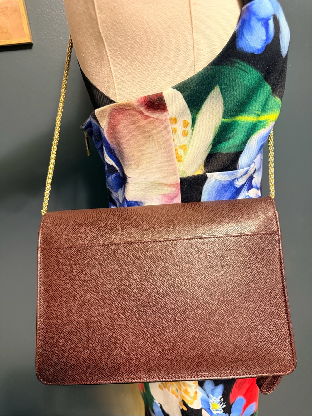 Louis Vuitton Burgundy Taiga Pochette Kourad Clutch Bag - Picture 5 of 14